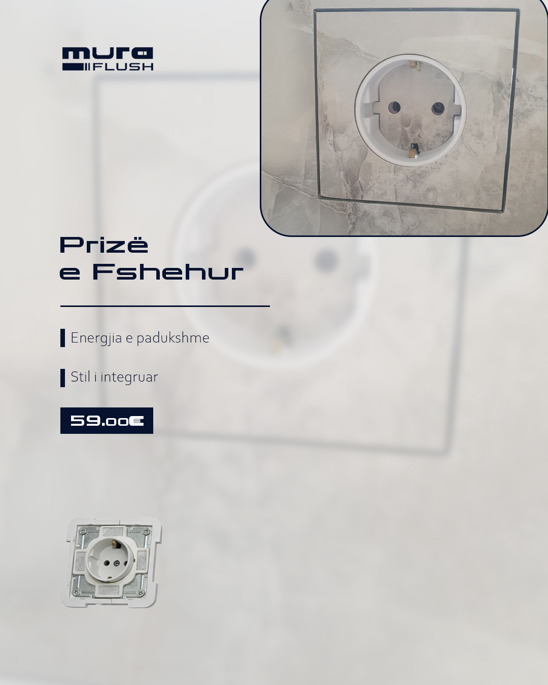 Concealed outlet
